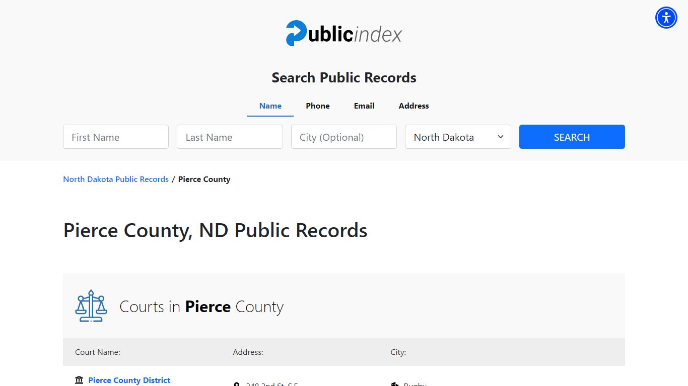 Pierce County, ND Public Court, Arrest and Inmate Records - ThePublicIndex