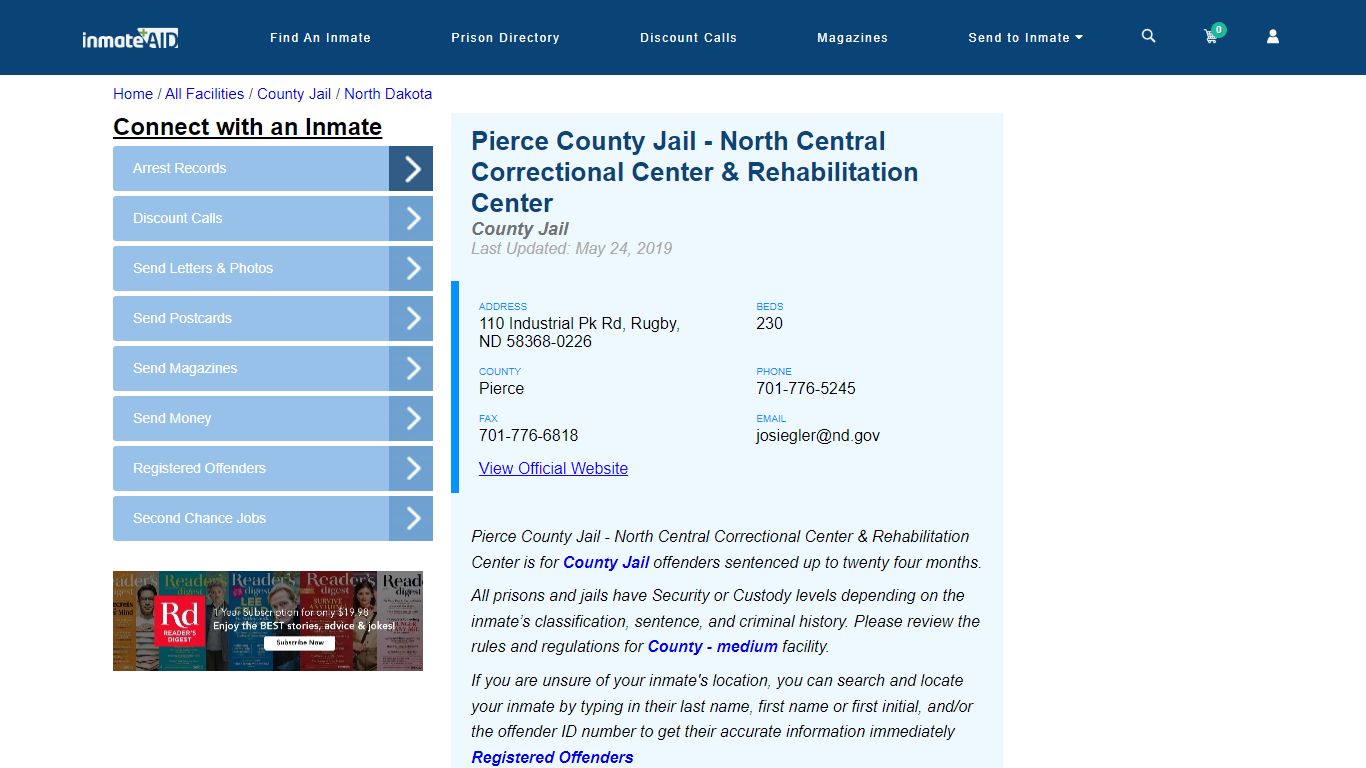 Pierce County Jail - North Central Correctional Center & Rehabilitation ...